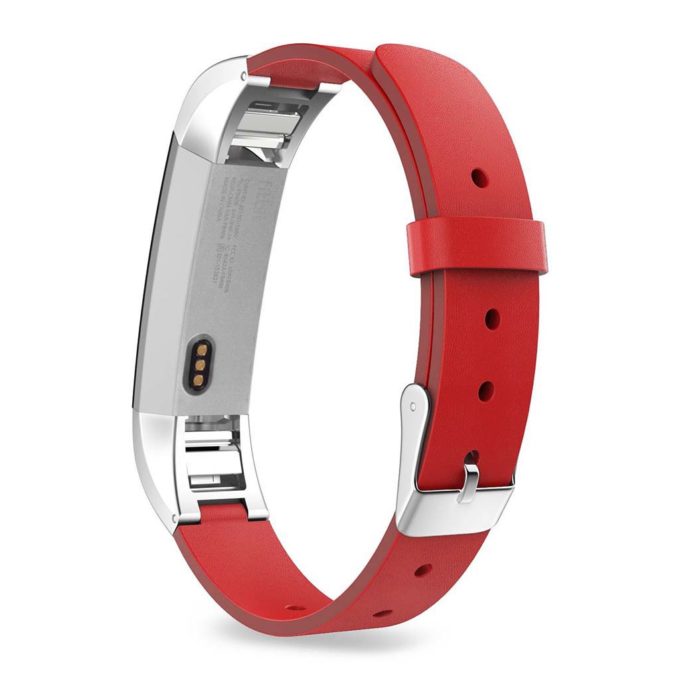 Fb.l1.6 Leather Strap For Fitbit Alta In Red 2