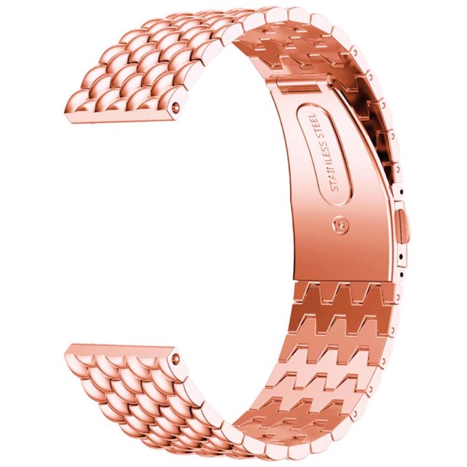 Fb.m17.rg Blaze Stailess Steel Beaded Band In Rose Gold 1