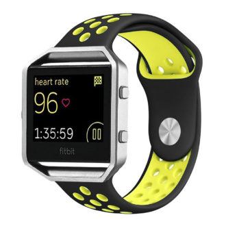 Fb.r10.1.10 Blaze Silcone Sport Band In Black And Yellow