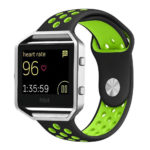 Fb.r10.1.11 Blaze Silcone Sport Band In Black And Green