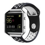 Fb.r10.1.22 Blaze Silcone Sport Band In Black And White