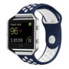 Fb.r10.5.22 Blaze Silcone Sport Band In Blue And White