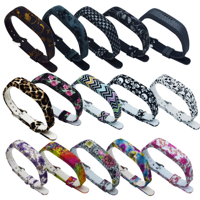 Fb.r6 Patterned Silicone Strap For Flex 2