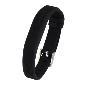 Fb.r7.1 Silicone Strap For Fitbit Flex In Black