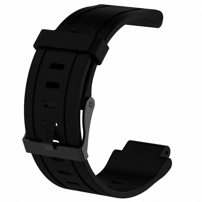 G.r14.1 Silicone Strap For Garmin Forerunner 225 W Black Buckle In Black 3