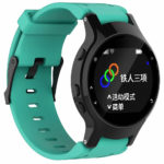 G.r14.11a Silicone Strap For Garmin Forerunner 225 W Black Buckle In Mint Green