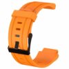 G.r14.12 Silicone Strap For Garmin Forerunner 225 W Black Buckle In Orange 3