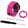G.r14.13 Silicone Strap For Garmin Forerunner 225 W Black Buckle In Pink 2