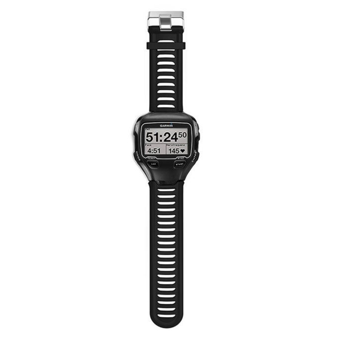 G.r7.1 Silicone Strap For Garmin Forerunner 910XT In Black 2