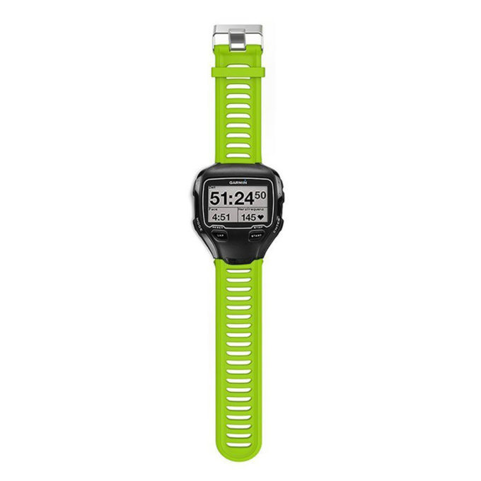 G.r7.11 Silicone Strap For Garmin Forerunner 910XT In Green 2