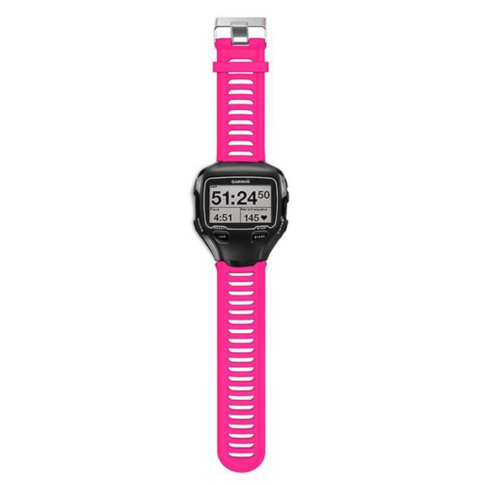 G.r7.13 Silicone Strap For Garmin Forerunner 910XT In Pink 2