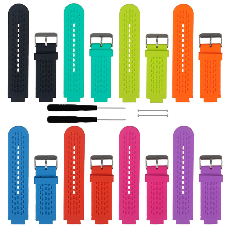 Cinturino Di Ricambio In Silicone Per Garmin Vivoactive HR, Con Chiusura In Acciaio, 2 Cacciaviti Inclusi