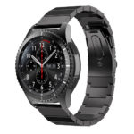 S.m6.mb Stainless Steel Strap For Samsung Gear S3 Classic Frontier Band In Black