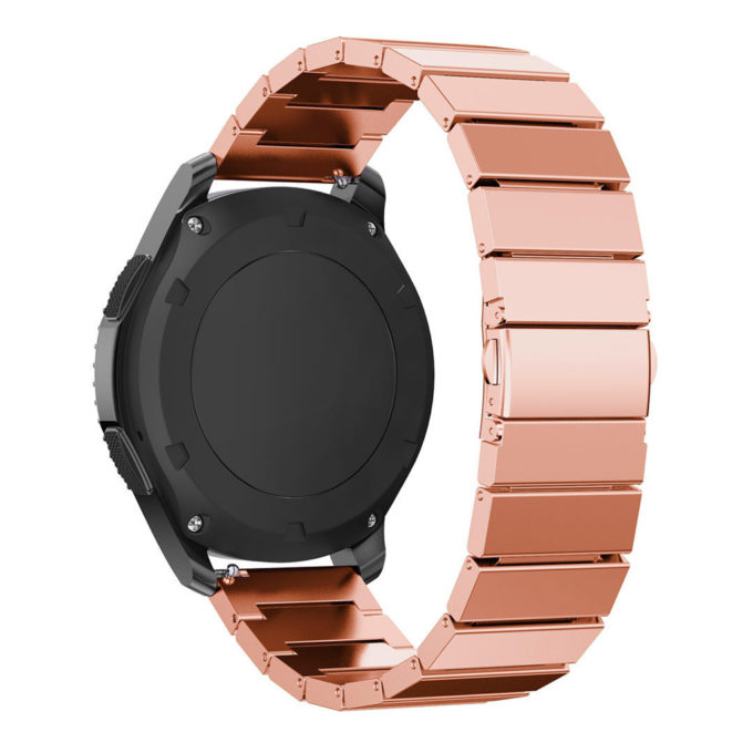 S.m6.rg Stainless Steel Strap For Samsung Gear S3 Classic Frontier Band In Rose Gold 2