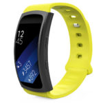 S.r5.10 Silicone Sport Strap For Samsung Gear Fit 2 SM R360 In Yellow