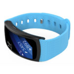 S.r5.5b Silicone Sport Strap For Samsung Gear Fit 2 SM R360 In Light Blue 2