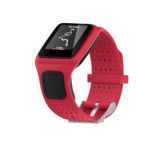 T.r1.6 Silicone Strap For TomTom Runner Cardio In Red