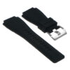 Pu7.1 Silcone Strap For Bell And Ross In Black