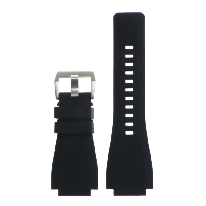 Pu7.1 Silicone Strap For Bell And Ross In Black 2