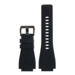 Pu7.1.mb Silcone Strap For Bell And Ross W Matte Black Buckle In Black 2