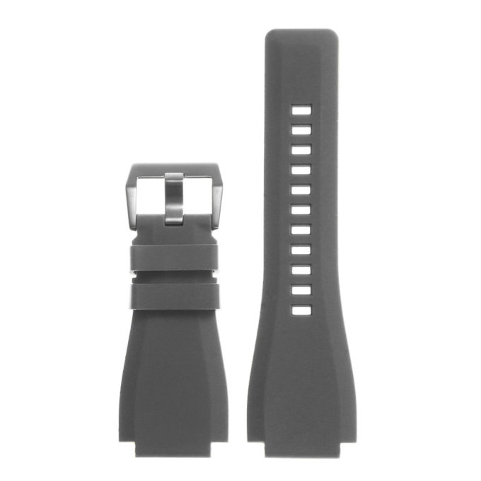 Pu7.7 Silicone Strap For Bell And Ross In Grey 2