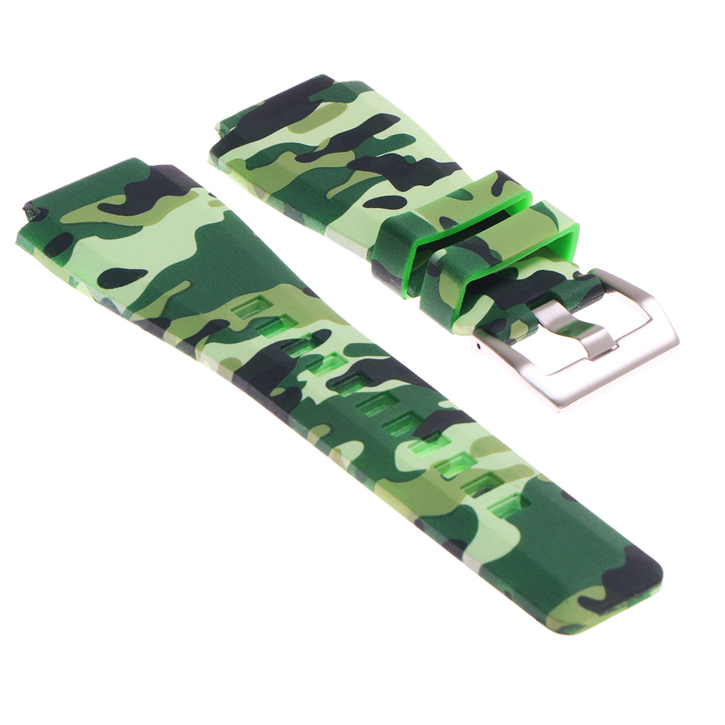 Camo Rubber Watch Strap for Bell Ross StrapsCo