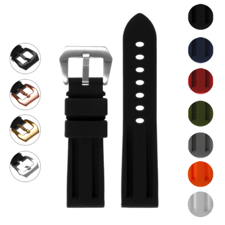 Wholesale Cool Rubber 26 mm Watch Strap 1690_K0033353 main image 1