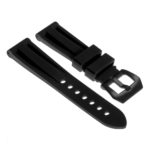 R.pn1.1.mb Silicone Rubber Strap In Blackw Matte Black Buckle