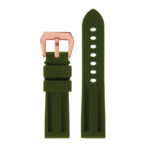 R.pn1.11.rg Silicone Rubber Strap In Green W Rose Gold Buckle 2