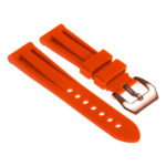 R.pn1.12.rg Silicone Rubber Strap In Orange W Rose Gold Buckle