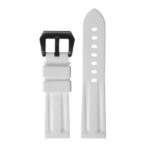 R.pn1.22.mb Silicone Rubber Strap In White W Matte Black Buckle 2