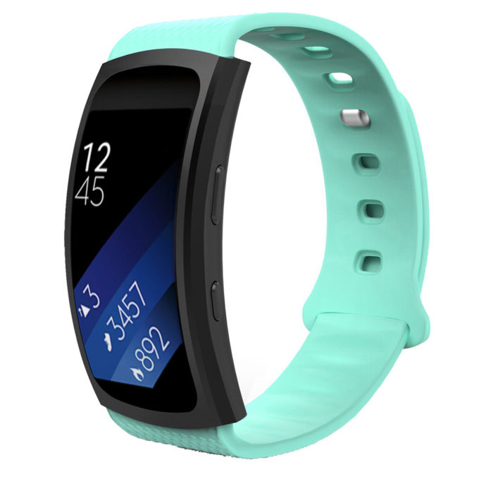 S.r5.11 Silicone Sport Strap For Samsung Gear Fit 2 SM R360 In Green