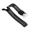 Su.r4.1.ss Silcone Strap W Polished Buckle In Black 2