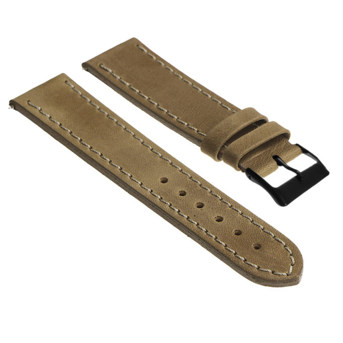 Df2.3 Leather Strap W Matte Black Buckle In Tan