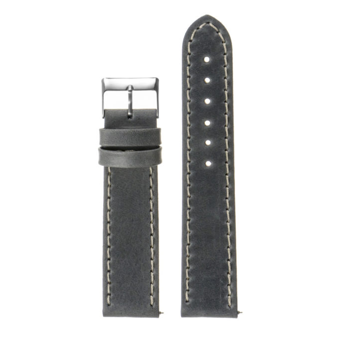 Balabanoff Black Epsom Leather Watch Strap Band / 100% Handmade from Premium Italian Leather / 24 mm, 22 mm, 20 mm, 18 mm Custom Sized