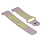 Fb.r13.13.11 Silicone Sport Band In Light Pink And Light Green
