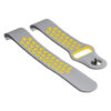 Fb.r13.7.10 Silicone Sport Band In Grey And Yellow