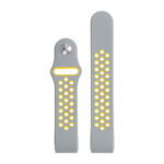 Fb.r13.7.10 Silicone Sport Band In Grey And Yellow 2