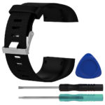 Fb.r15.1 Silicone Band For Fitbit Surge In Black