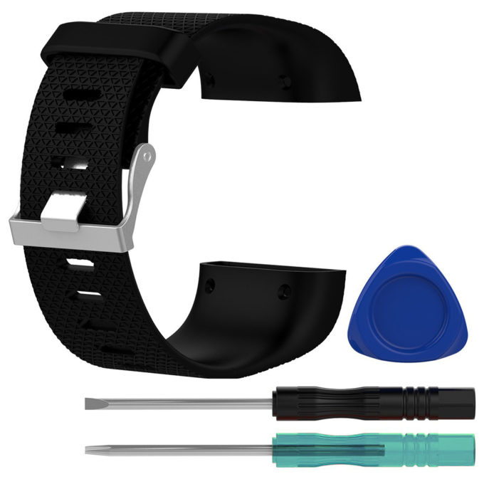 Fb.r15.1 Silicone Band For Fitbit Surge In Black