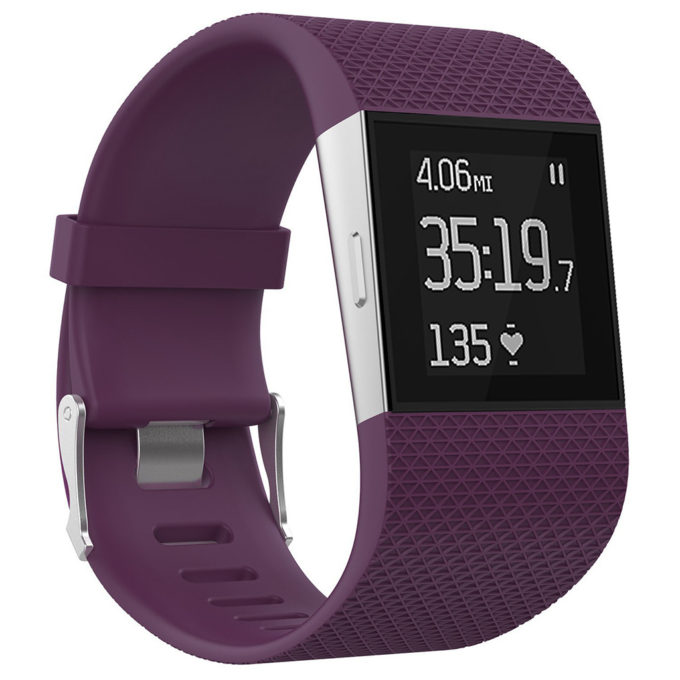 Fb.r15.18a Silicone Band For Fitbit Surge In Dark Puple