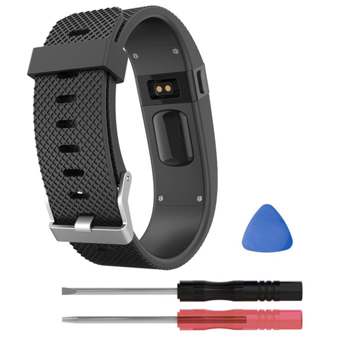 Fb.r16.1 Silicone Strap For Fitbit Charge HR In Black 2