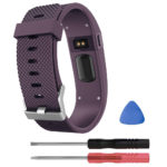 Fb.r16.18 Silicone Strap For Fitbit Charge HR In Dark Purple 2