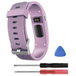 Fb.r16.18a Silicone Strap For Fitbit Charge HR In Light Purple 2