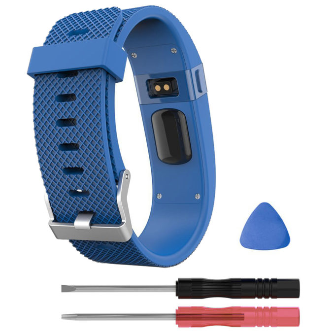 Fb.r16.5 Silicone Strap For Fitbit Charge HR In Royal Blue 2