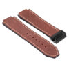Hb.l1.9.mb DASSARI Suede Strap For Hublot Big Bang W Matte Black Buckle In Rust