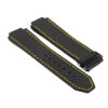P623.1.10.mb DASSARI Carbon Fiber Band For Hublot Big Bang W Matte Black Buckle In Black W Yellow Stitching