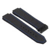 P623.1.5.mb DASSARI Carbon Fiber Band For Hublot Big Bang W Matte Black Buckle In Black W Blue Stitching