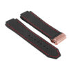 P623.1.6.rg DASSARI Carbon Fiber Band For Hublot Big Bang W Rose Gold Buckle In Black W Red Stitching