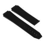 R.hb1.1 Silicone Rubber Strap For Hublot In Black